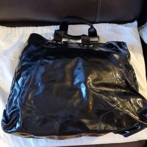 Black Patent Leather - hand bag